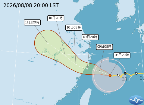 颱風消息 路徑潛勢預報
