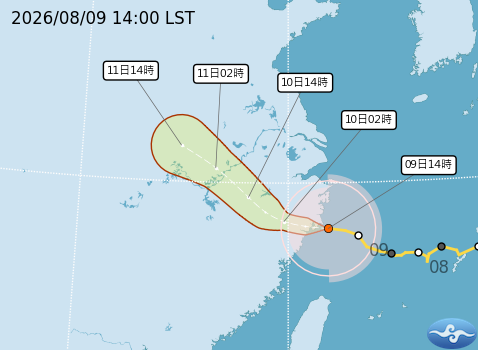 颱風消息 路徑潛勢預報